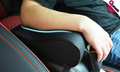 Car Seat Arm Rest Cushion with Phone Pocket!